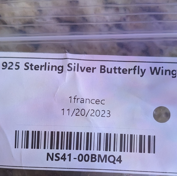 925 sterling silver Butterfly wing necklace - Picture 6 of 6